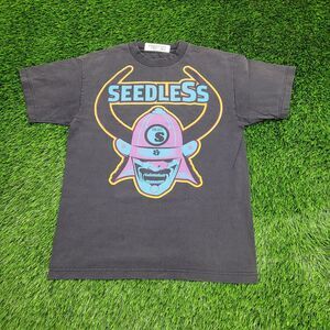 Vintage Y2K Samurai Shirt Medium 19x26 Faded Black